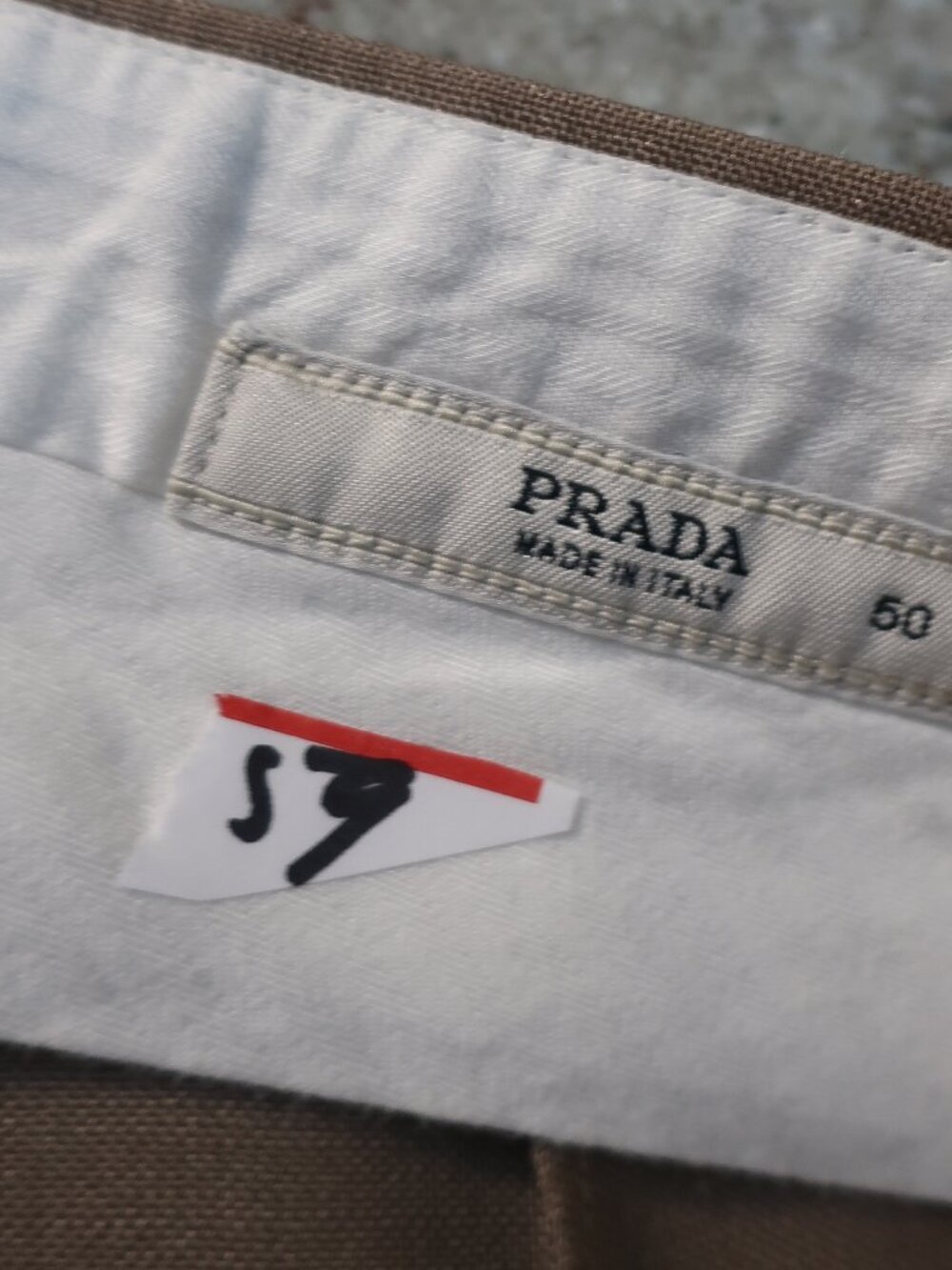Mens Prada Light Brown Dress Pants 50 IT/US 34​ - Picture 10 of 10